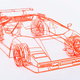 Illustration for article titled Artist Creates Wireframe Lamborghini Countach